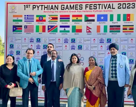 Mayor of Delhi Shelly Oberoi Attends the 2023 Pythian Games Festival