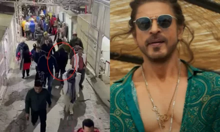 Before Dunki is released, Shah Rukh Khan goes to the Vaishno Mata shrine. This is his third year attending Mata Mai’s court.