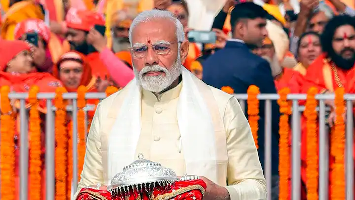 Ram Mandir Inauguration:  Sorry, Shri Ram,” Prime Minister Modi said following the ceremony at the Ayodhya Temple, adding that the “shackles of slavery.”