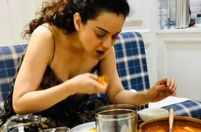 Netizens are not convinced that Kangana Ranaut eats beef, so they look up her previous posts.
