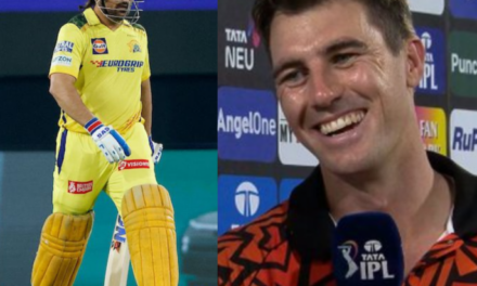 Pat Cummins is astounded by MS Dhoni’s thundering greetings from the Hyderabad crowd, saying, “It was loudest I’ve ever heard.”