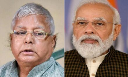 In an attack on Lalu, PM Modi claimed that he had taken the impoverished people’s land for his own employment and had stopped road construction.