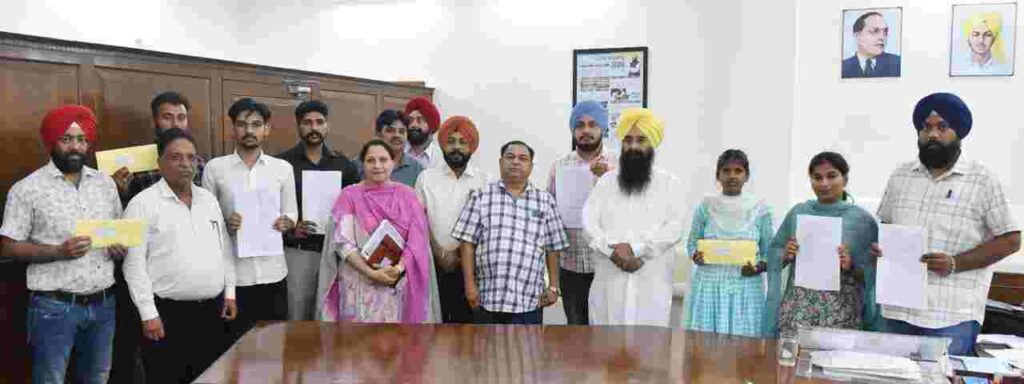 EIGHT YOUTH ARE GIVEN JOB LETTERS BY GURMEET SINGH KHUDIAN