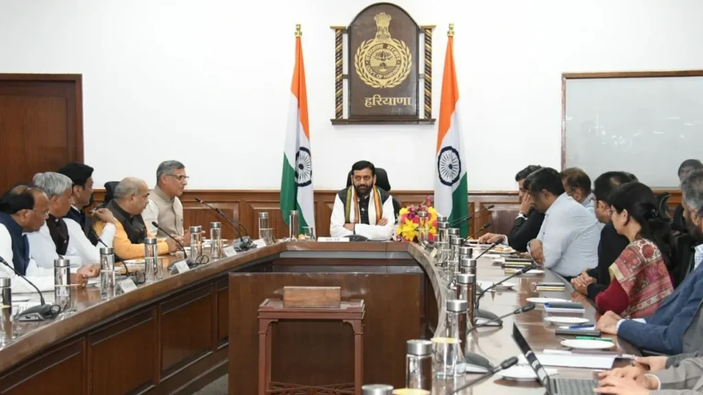 Haryana Cabinet met under the Chairmanship of the Chief