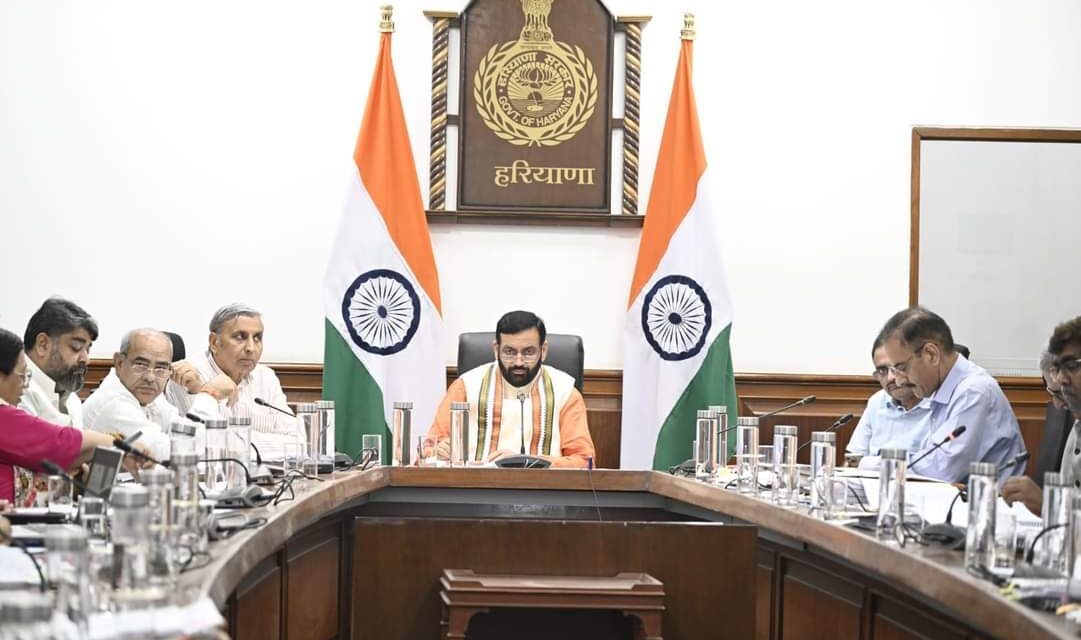 Haryana Chief Minister, Sh. Nayab Singh while chairing the fifth meeting of the Faridabad Metropolitan Development Authority (FMDA) …