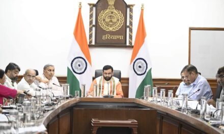 Haryana Chief Minister, Sh. Nayab Singh while chairing the fifth meeting of the Faridabad Metropolitan Development Authority (FMDA) …