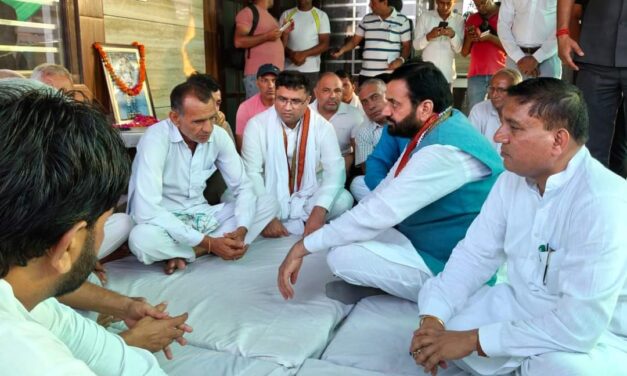 Haryana Chief Minister, Sh. Nayab Singh today visited Jajanwala village in Jind district to pay tribute to the martyr Lance