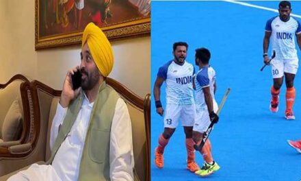 CM Bhagwant Singh Mann dials Indian Captain of Indian Hockey team