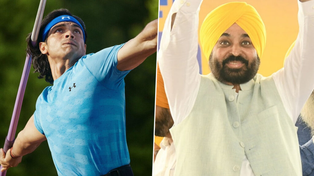 CM Bhagwant Mann congratulates Neeraj Chopra for bagging silver medal in Paris Olympics