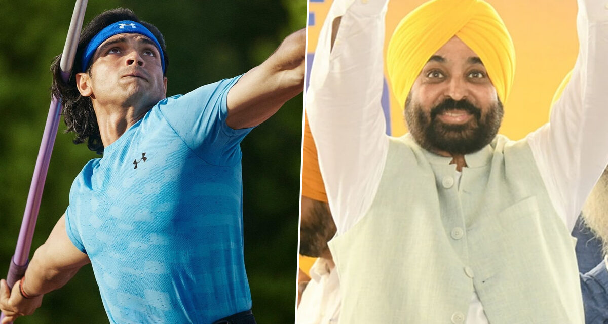 CM Bhagwant Mann congratulates Neeraj Chopra for bagging silver medal in Paris Olympics