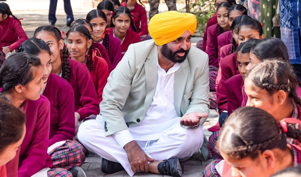 CM Bhagwant Mann conducted a surprise inspection to several government schools in the district