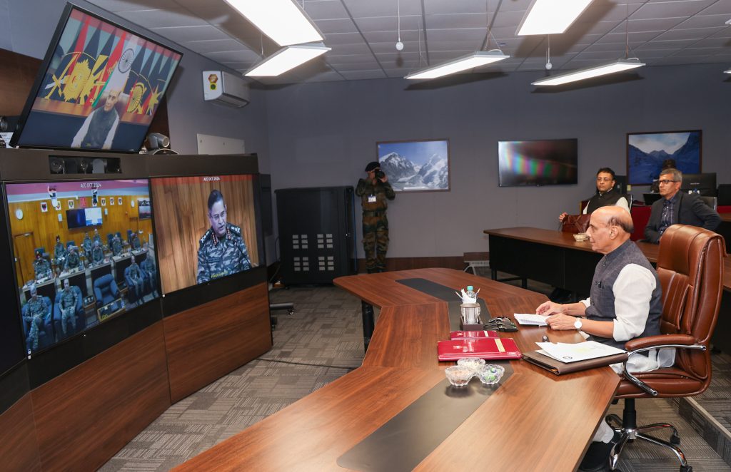 RAKSHA MANTRI ADDRESSES THE SENIOR LEADERSHIP OF INDIAN ARMY DURING ARMY COMMANDERS’ CONFERENCE