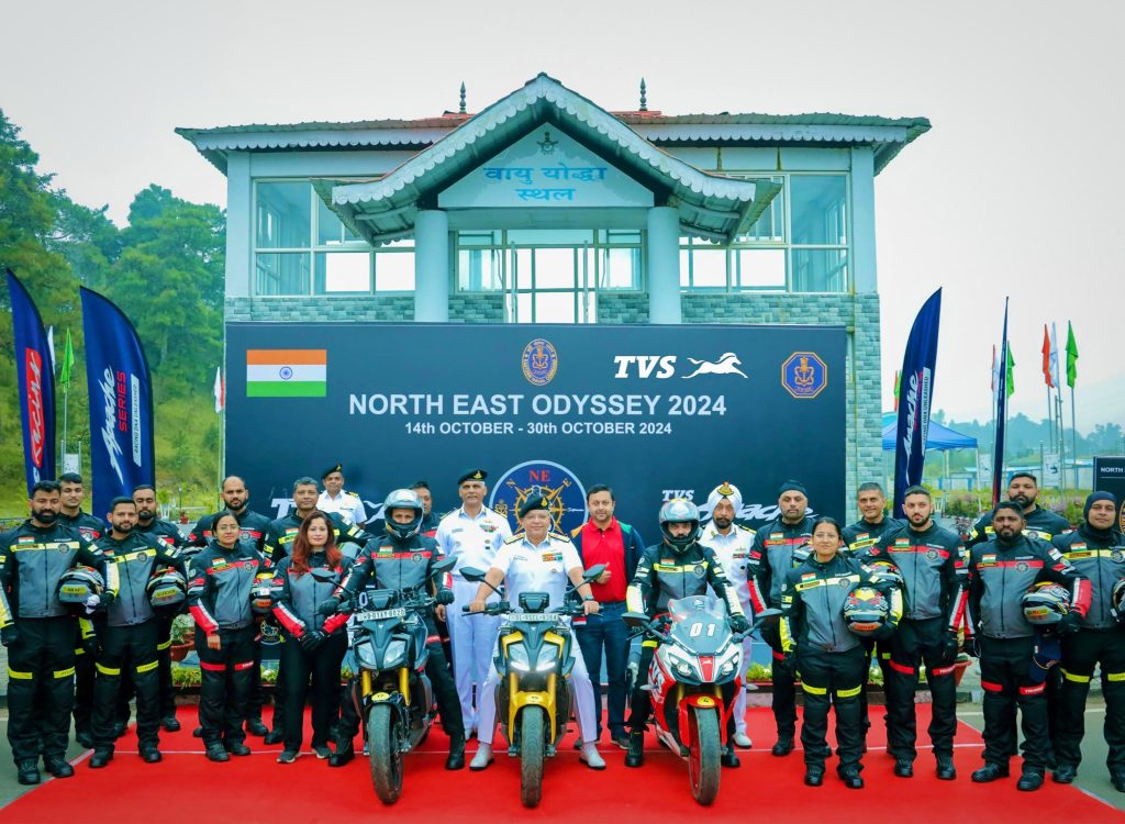 INDIAN NAVY'S MOTORCYCLE EXPEDITION FLAGGED OFF