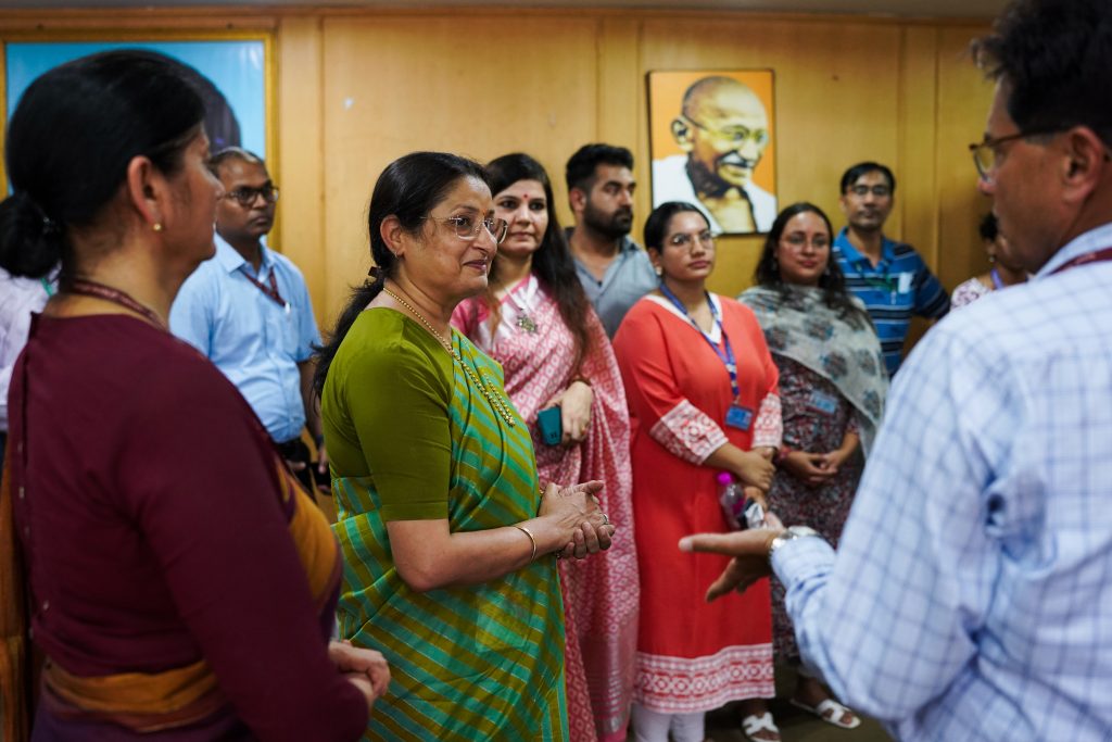 Smt. Annpurna Devi :A tree plantation drive was organized where seven types of saplings were planted,