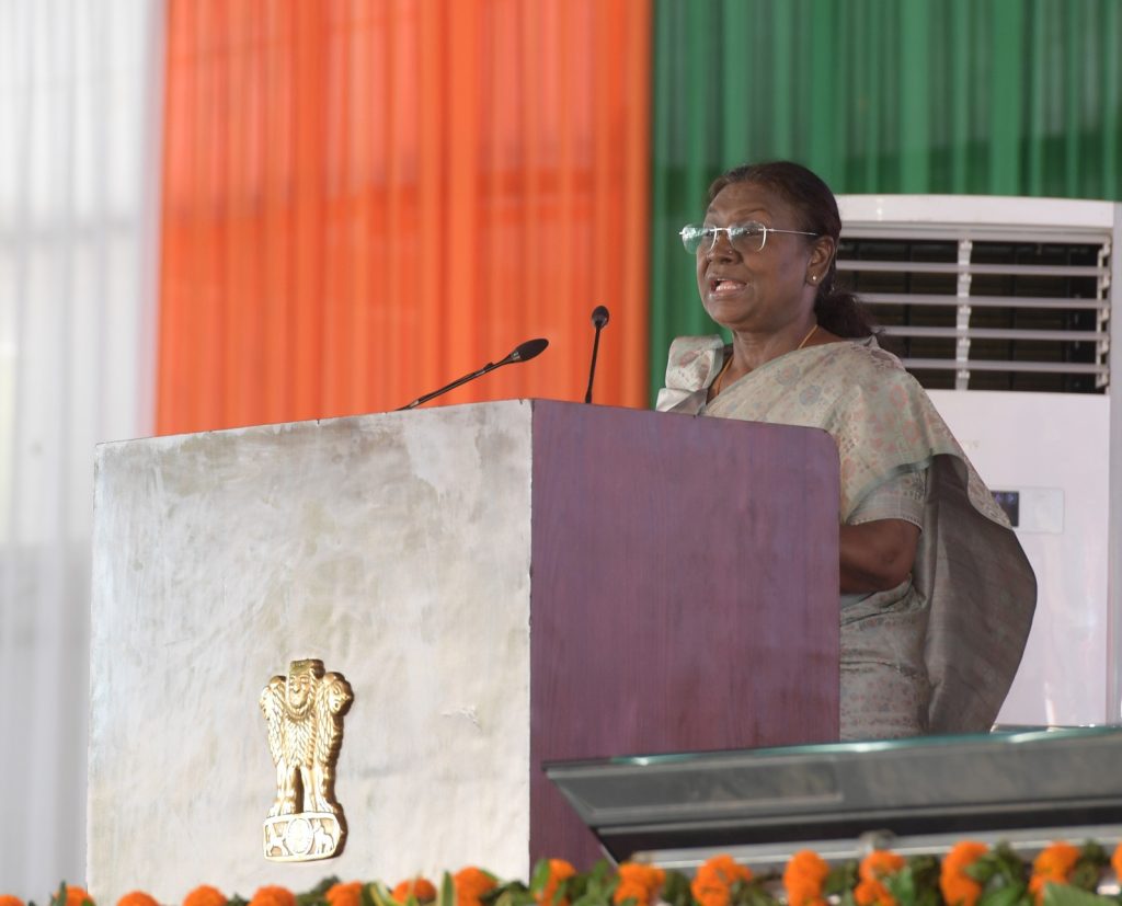 PRESIDENT OF INDIA LAYS FOUNDATION STONES FOR VARIOUS DEVELOPMENTAL PROJECTS AT RAIRANGPUR