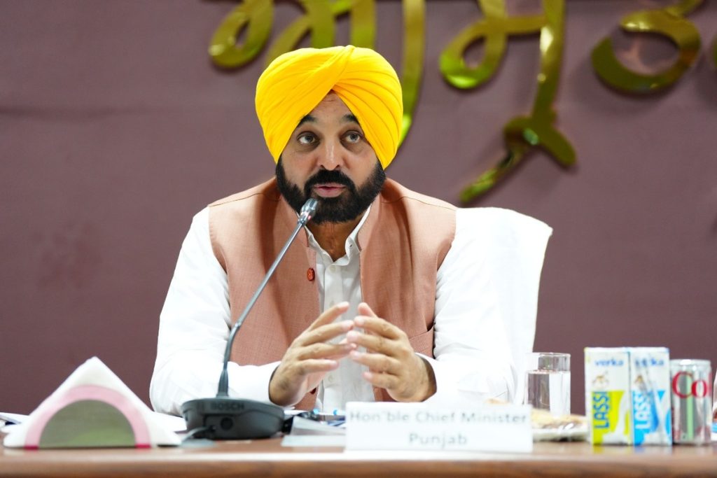 CM Bhagwant Singh Mann SLAMS MODI GOVERNMENT FOR ANTI-FARMING STANCE