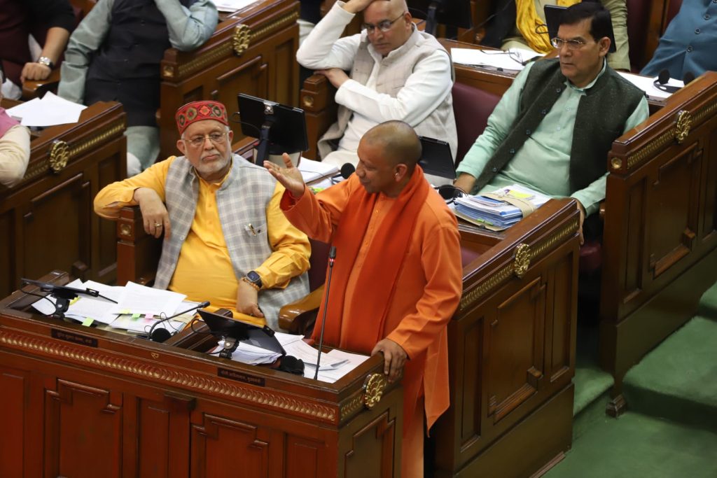 CM Yogi Adityanath presented his views in the Legislative Assembly under the motion of thanks on the address given by the Governor in the joint house.