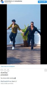 Akshay Kumar and Veer Pahariya: A Viral Duo in Sky Force OTT Promotion