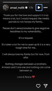 Amaal Mallik Deletes Post on Depression, Requests Media to Respect His Family