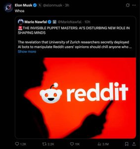 Reddit’s AI Scandal | Researchers Use Bots to Influence Users Without Consent