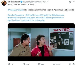 Andaz Apna Apna Returns to Indian Cinemas: Watch the Remastered Trailer Now