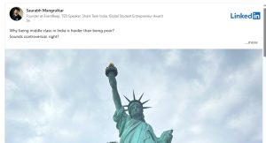 "Being middle class in India is harder than being poor," Says Pune Startup Founder Saurabh Mangrulkar