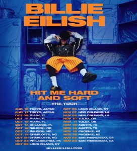 Billie Eilish Tour 2025: Expanded Dates Include Tokyo and U.S. Cities for "Hit Me Hard and Soft" Tour
