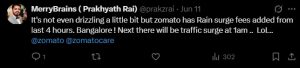 ‘No Rain, Still Charged!’— Zomato’s Rain Surge Fee Sparks Bengaluru Outrage