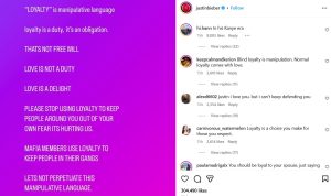 “Love Over Loyalty Forever”: Justin Bieber’s Instagram Post and the Hailey Vogue Cover Controversy