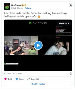 “Fake Streamers”: Adin Ross Exposes the Snakes — Is Kai Cenat the Target?