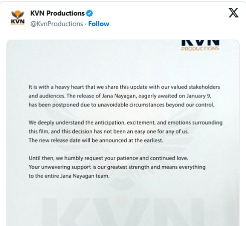 Madras High Court Orders UA Certificate for Vijay’s Jana Nayagan, Offering Huge Relief to Fans