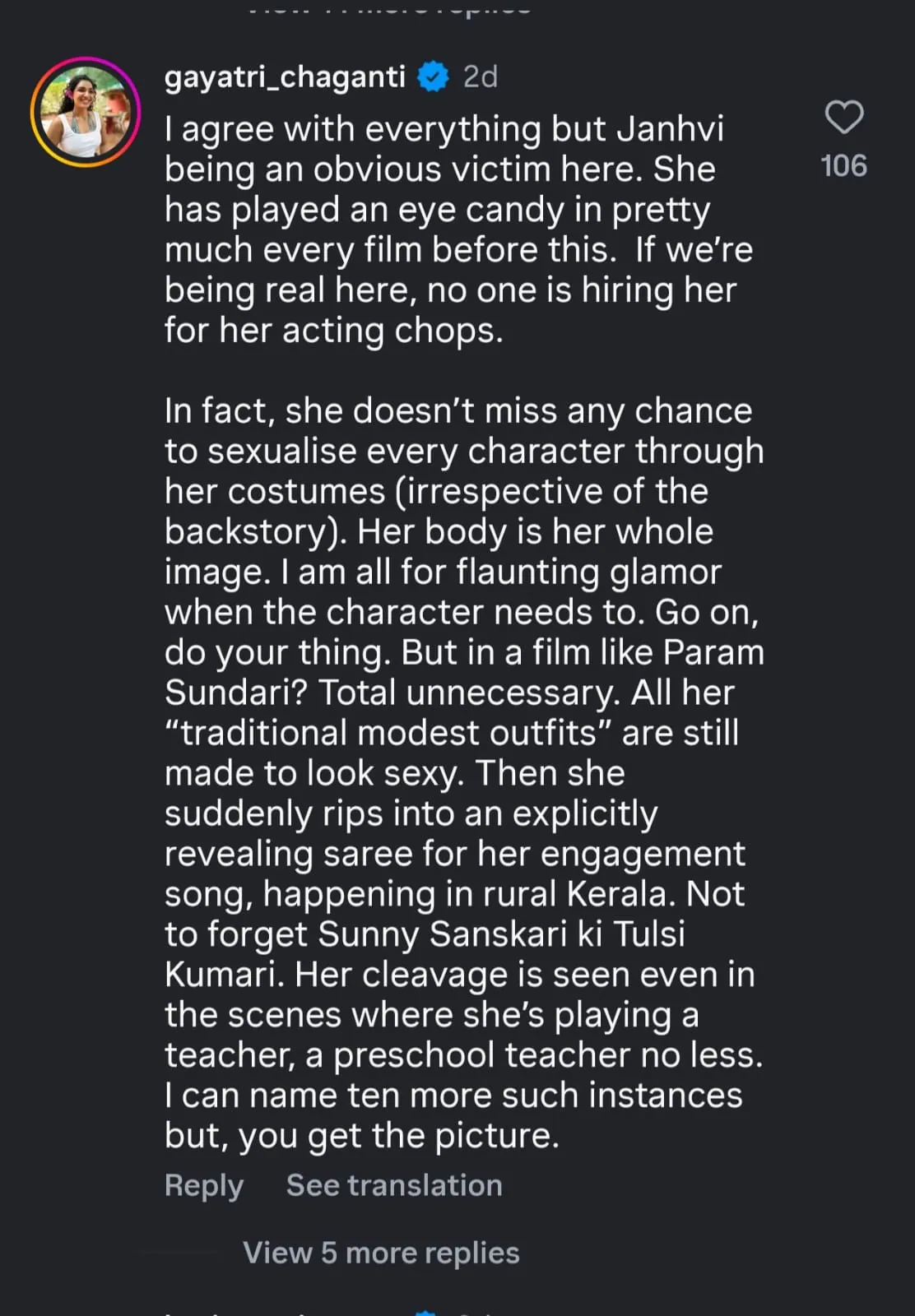 Janhvi Kapoor Faces Criticism Amid Peddi Controversy as Gayatri Chaganti Questions Her On-Screen Image